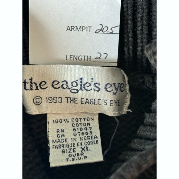 Vtg The Eagles Eye Women’s Christmas Sweater Size XL Christmas Stocking & Bear - Picture 2 of 9